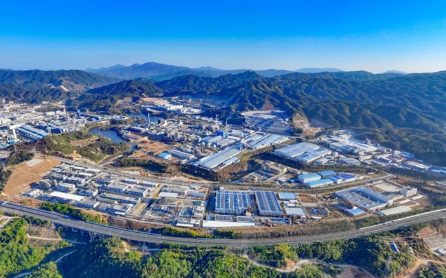 上杭工业园区蛟洋新材料产业园。上杭县融媒体中心供图